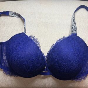 Victoria's Secret Royal Blue Lace Bra